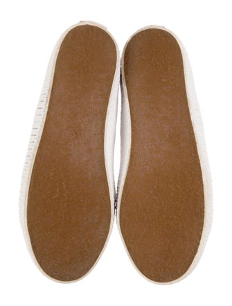 Celine Canvas Leather Trim Embellishment Sneakers