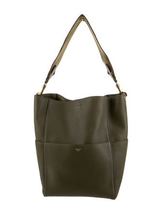 Celine Leather Seau Sangle Medium
