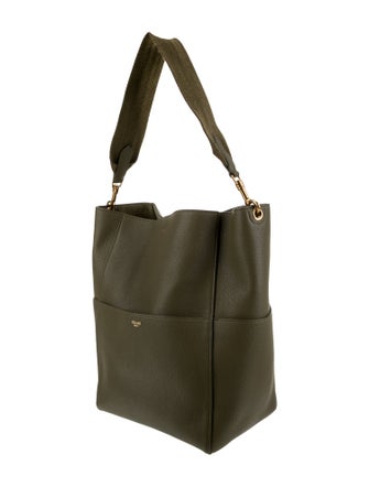 Celine Leather Seau Sangle Medium