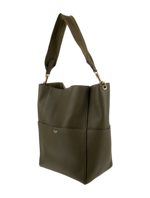 Celine Leather Seau Sangle Medium