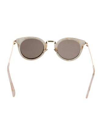 Celine Round Mirrored Sunglasses