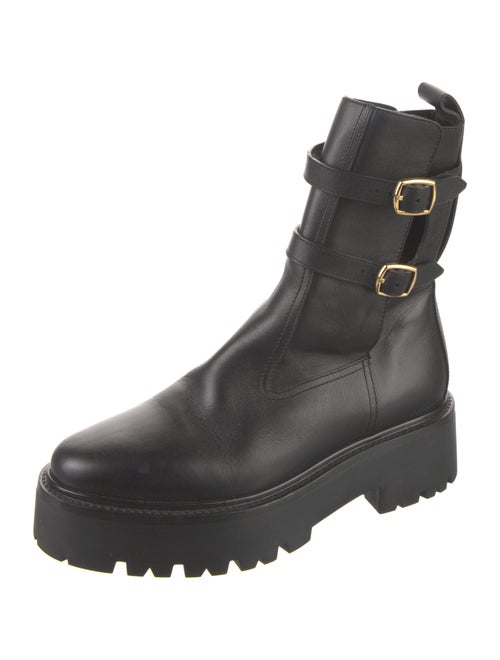 Celine Leather Combat Boots