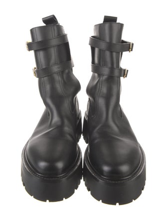 Celine Leather Combat Boots