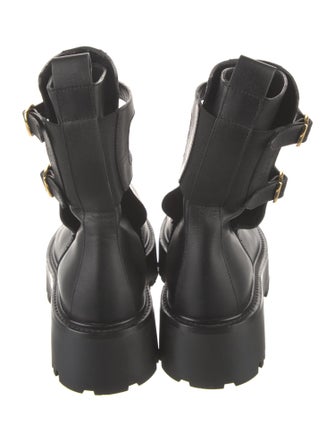 Celine Leather Combat Boots