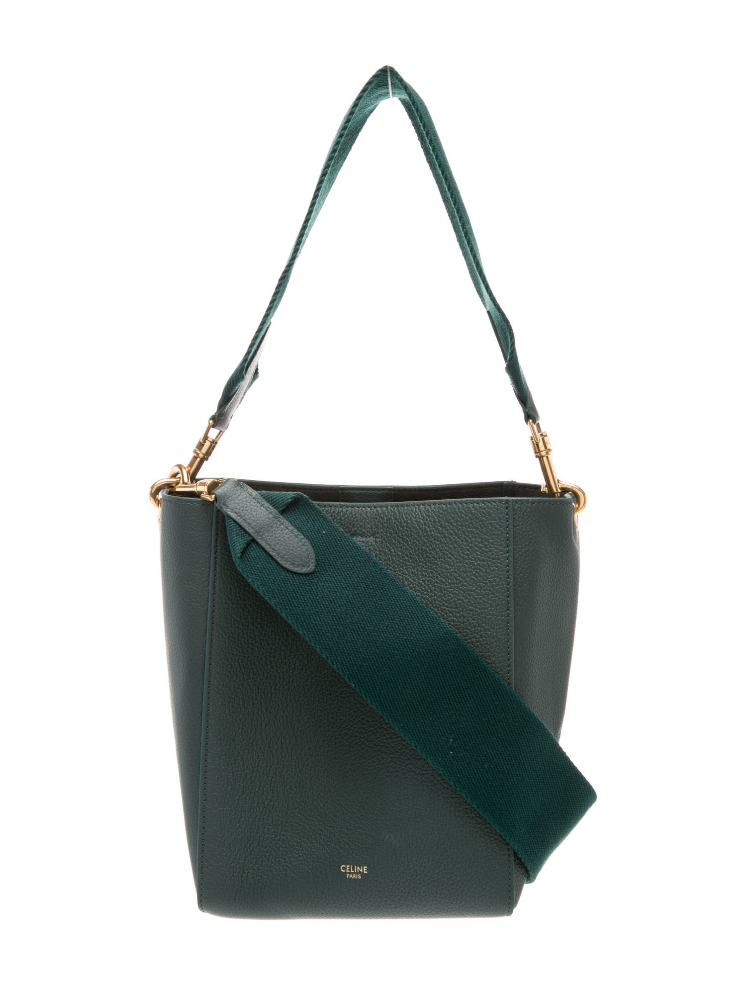 Celine Leather Seau Sangle Small