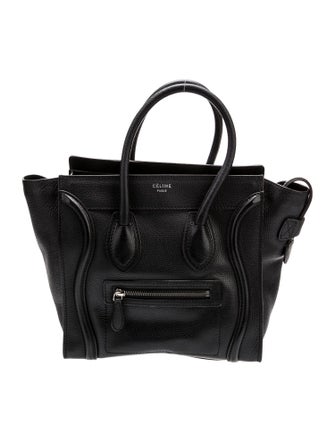 Celine Leather Luggage Micro
