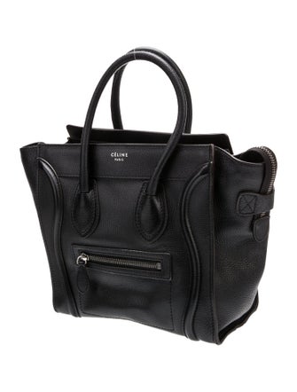Celine Leather Luggage Micro