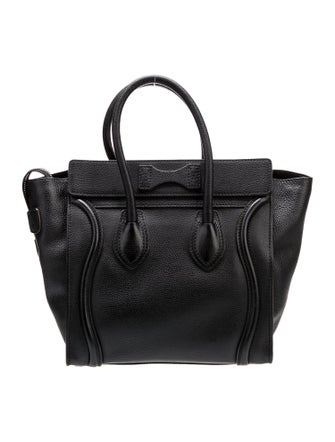 Celine Leather Luggage Micro