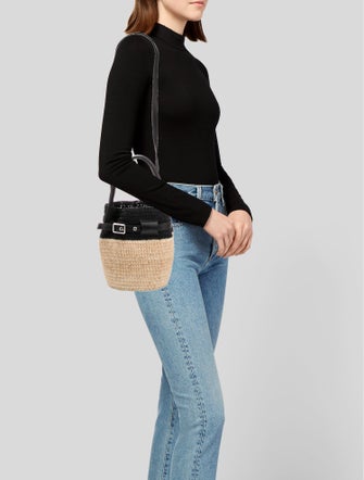 Celine Raffia Big Bucket w/Strap