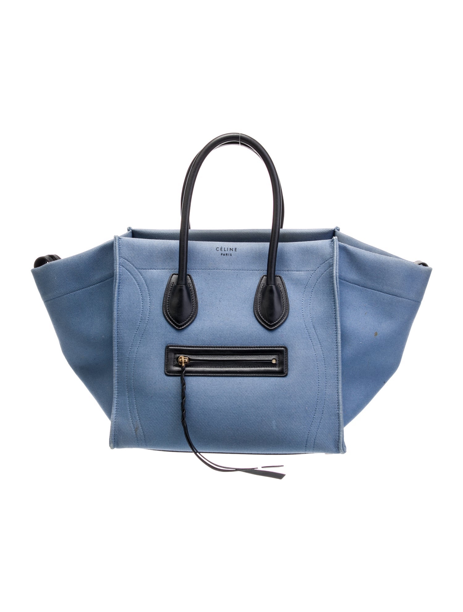 Celine Denim Luggage Phantom Medium