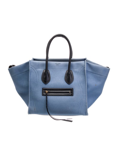 Celine Denim Luggage Phantom Medium