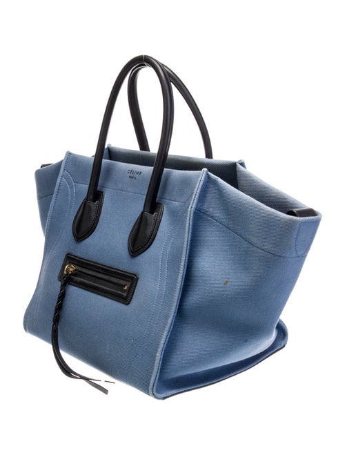 Celine Denim Luggage Phantom Medium