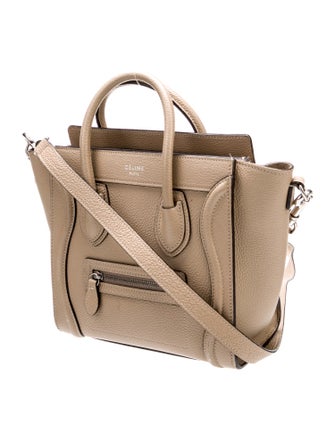 Celine Leather Luggage Nano