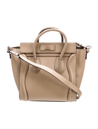 Celine Leather Luggage Nano