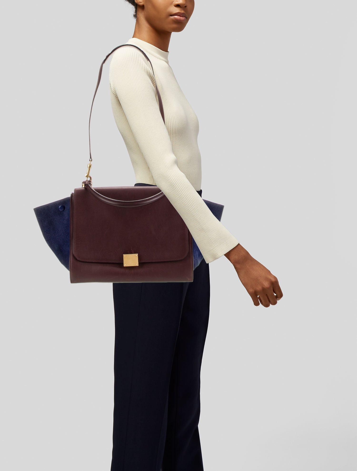 Celine Leather Trapeze