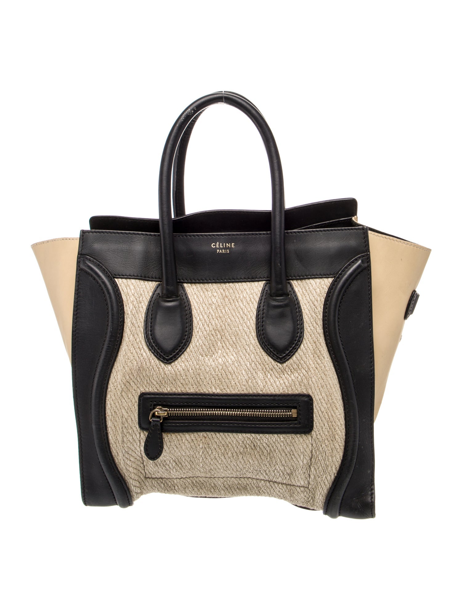 Celine Raffia Luggage Mini