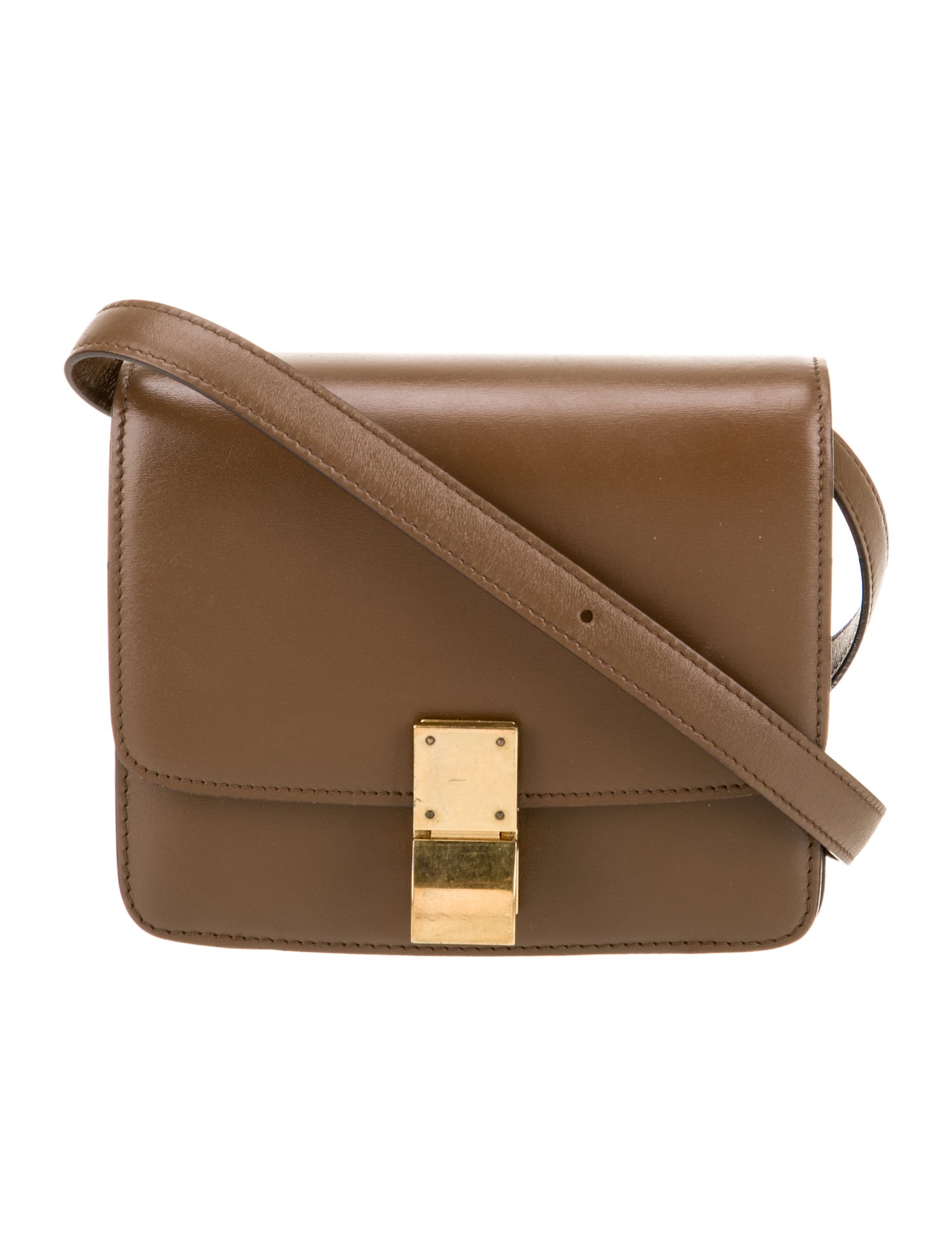 Celine Leather Box on Strap Small