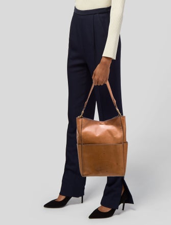 Celine Leather Seau Sangle Medium