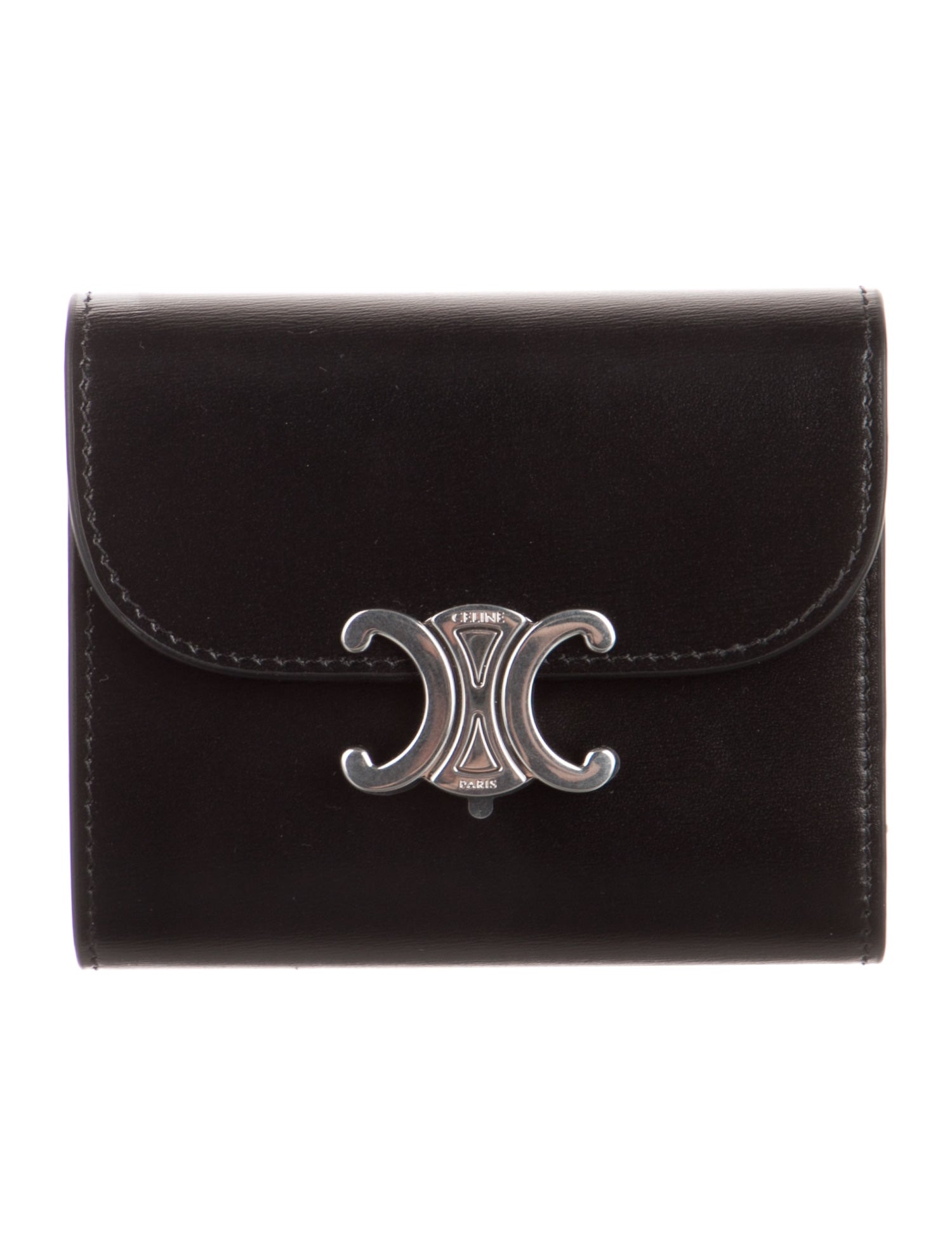 Celine Leather Compact Wallet