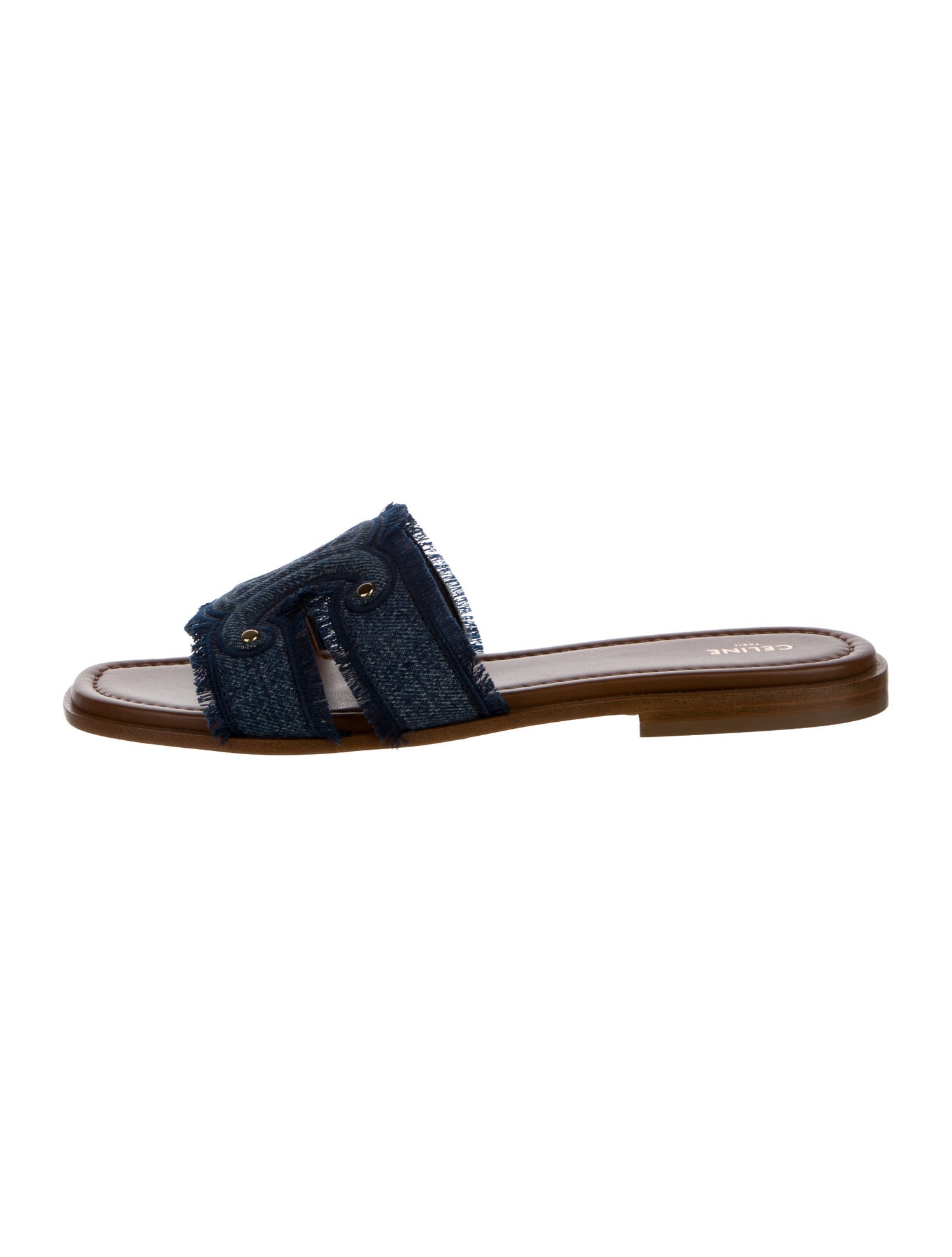 Celine Denim Slides