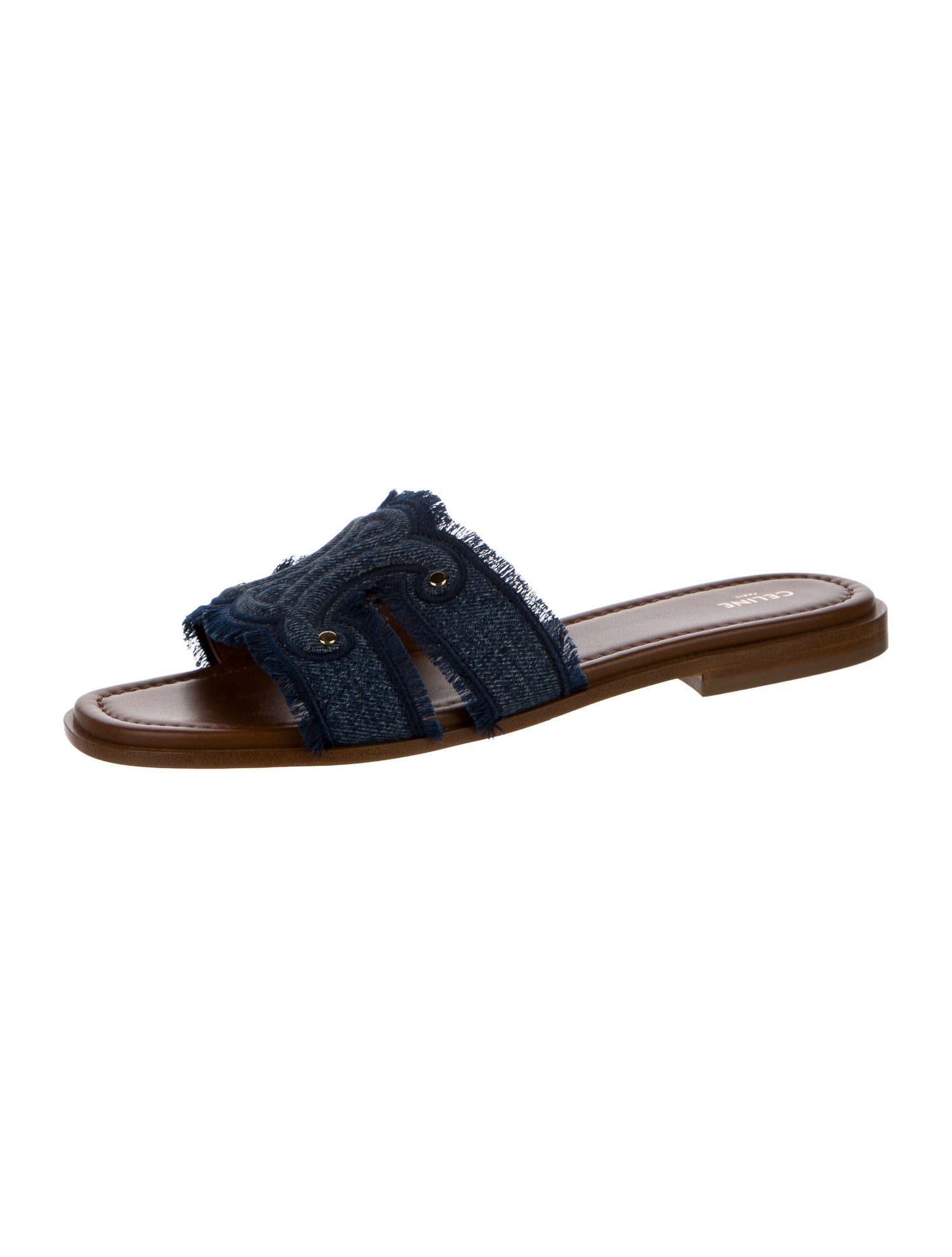 Celine Denim Slides