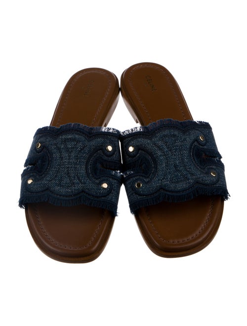 Celine Denim Slides