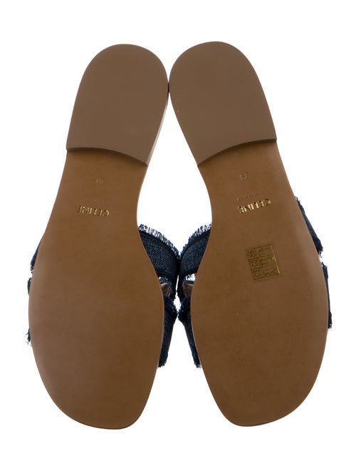 Celine Denim Slides