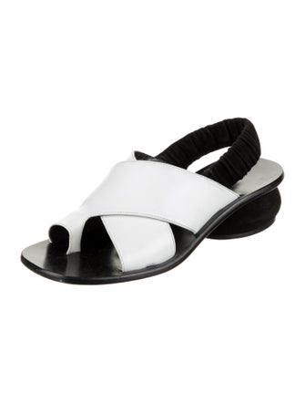 Celine Leather Slingback Sandals
