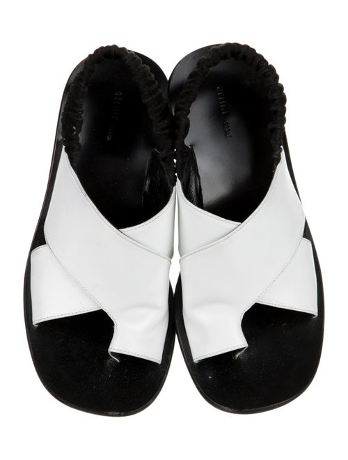 Celine Leather Slingback Sandals