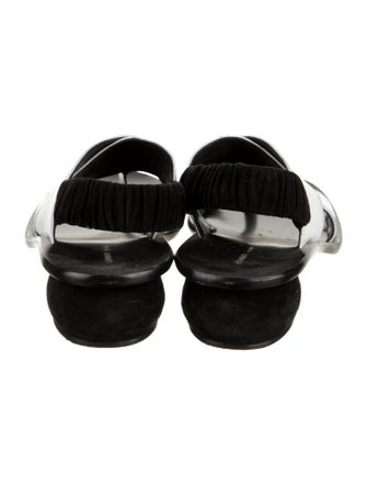 Celine Leather Slingback Sandals