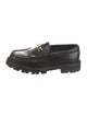 Celine Leather Fringe Trim Accent Loafers