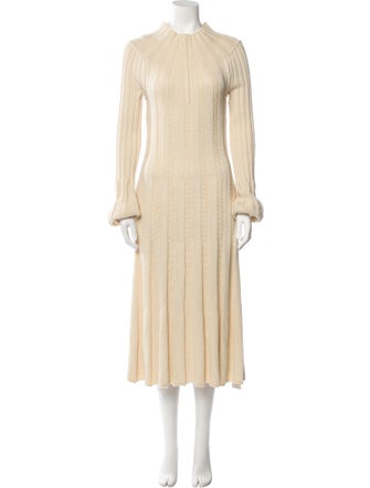 Celine Wool Midi Length Dress