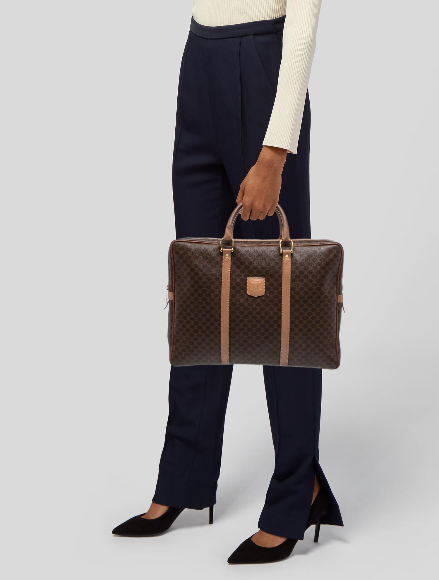 Celine Macadam Briefcase Vintage
