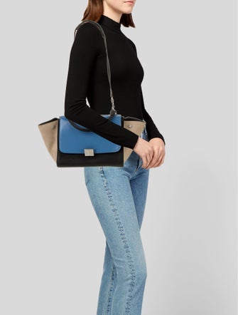 Celine Leather Trapeze Small