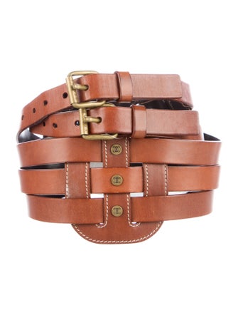 Celine Wide Leather Belt