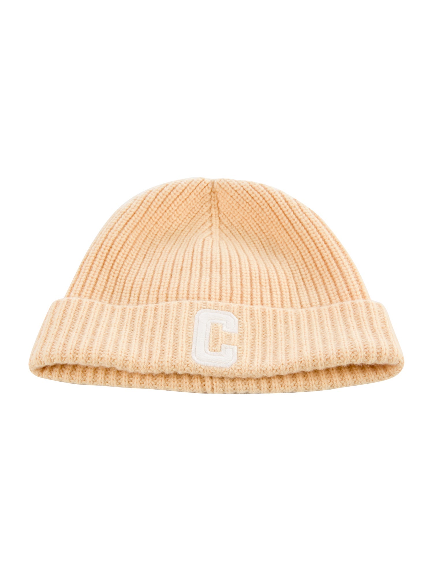 Celine Ribbed Logo Beanie