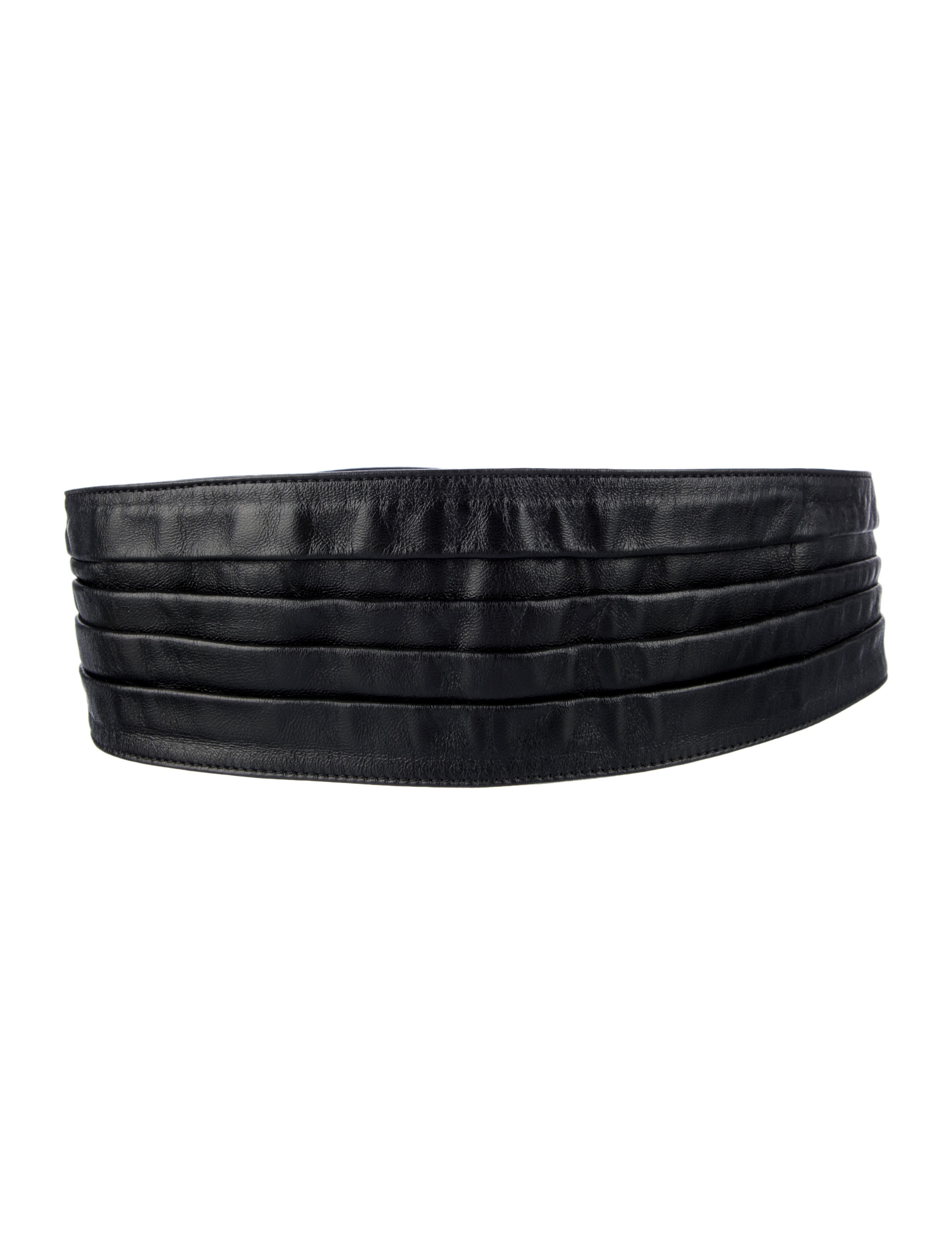Celine Wide Leather Waist Belt