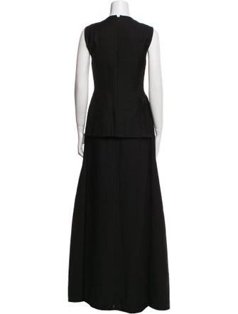 Celine Wool Long Dress
