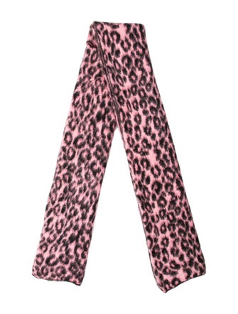 Celine Mohair Animal Print Scarf