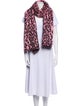Celine Mohair Animal Print Scarf