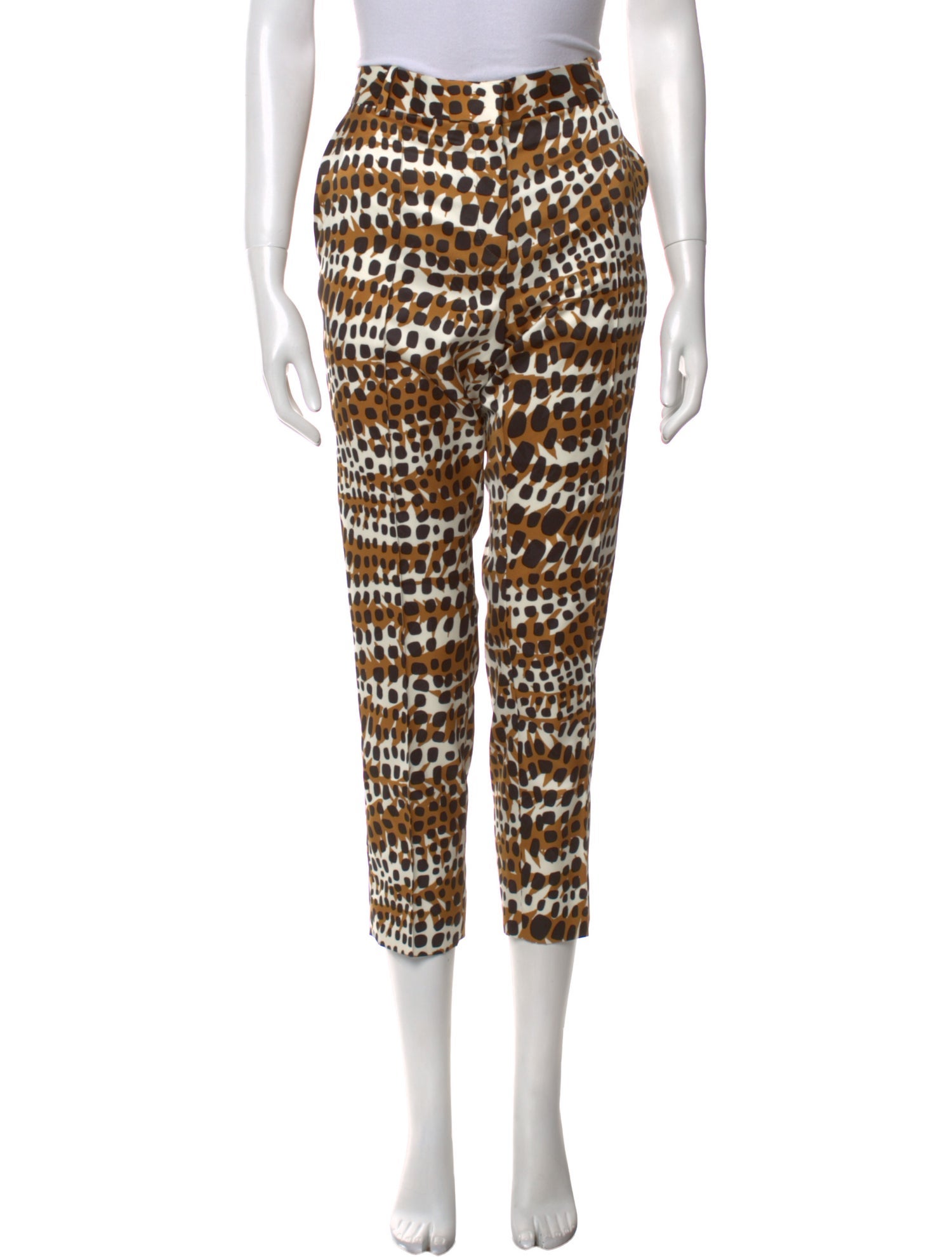 Celine Animal Print Straight Leg Pants w/ Tags