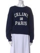 Celine Graphic Print Crew Neck Sweatshirt