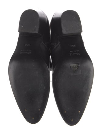 Celine Leather Studded Accents Boots
