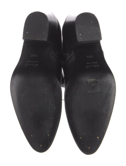 Celine Leather Studded Accents Boots