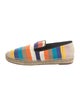 Celine Canvas Colorblock Pattern Espadrilles