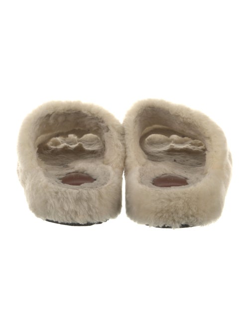 Celine Shearling Slides