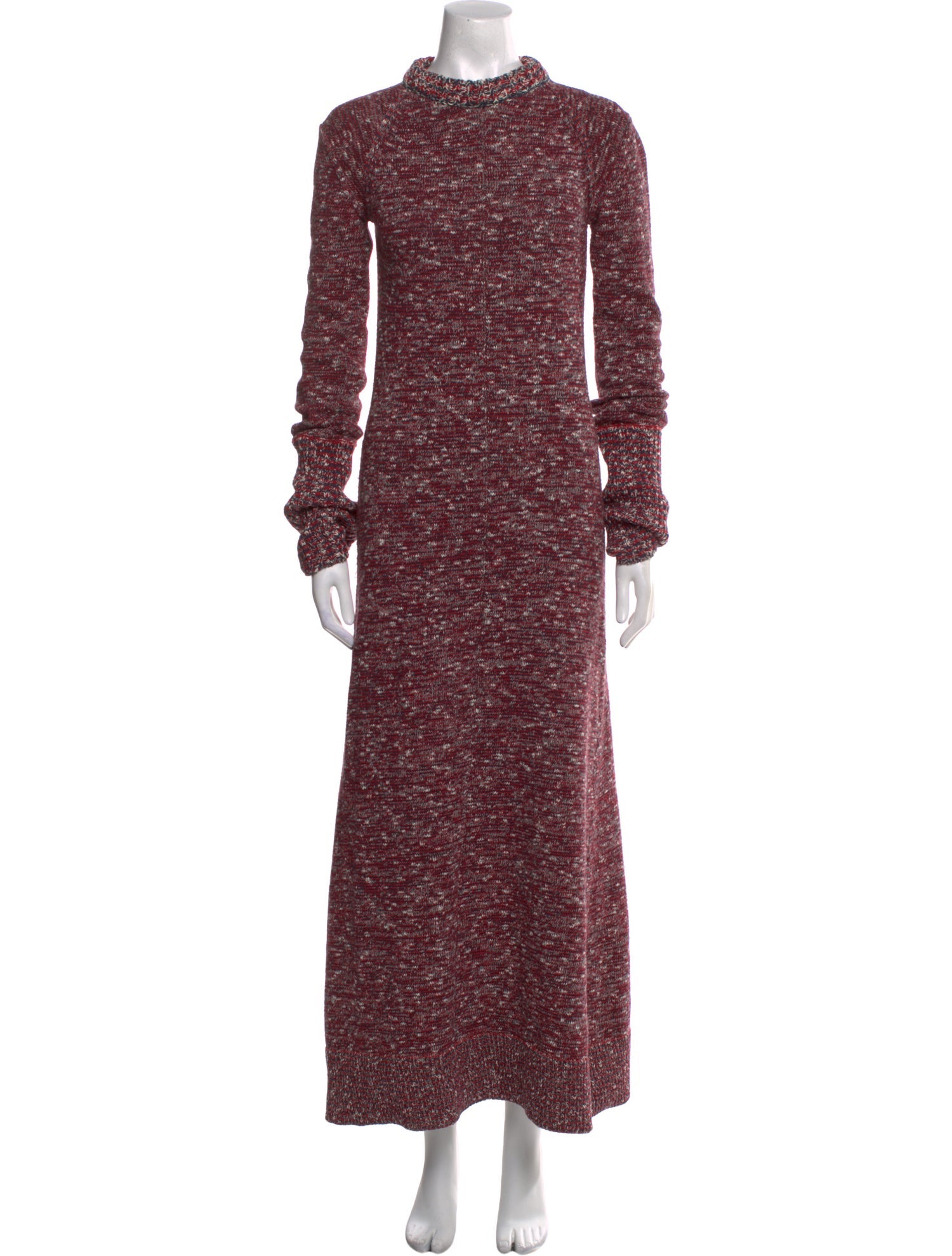 Celine Mock Neck Long Dress