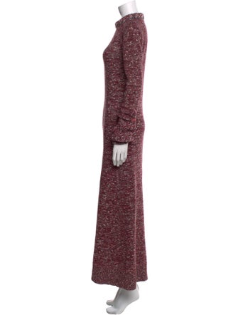Celine Mock Neck Long Dress