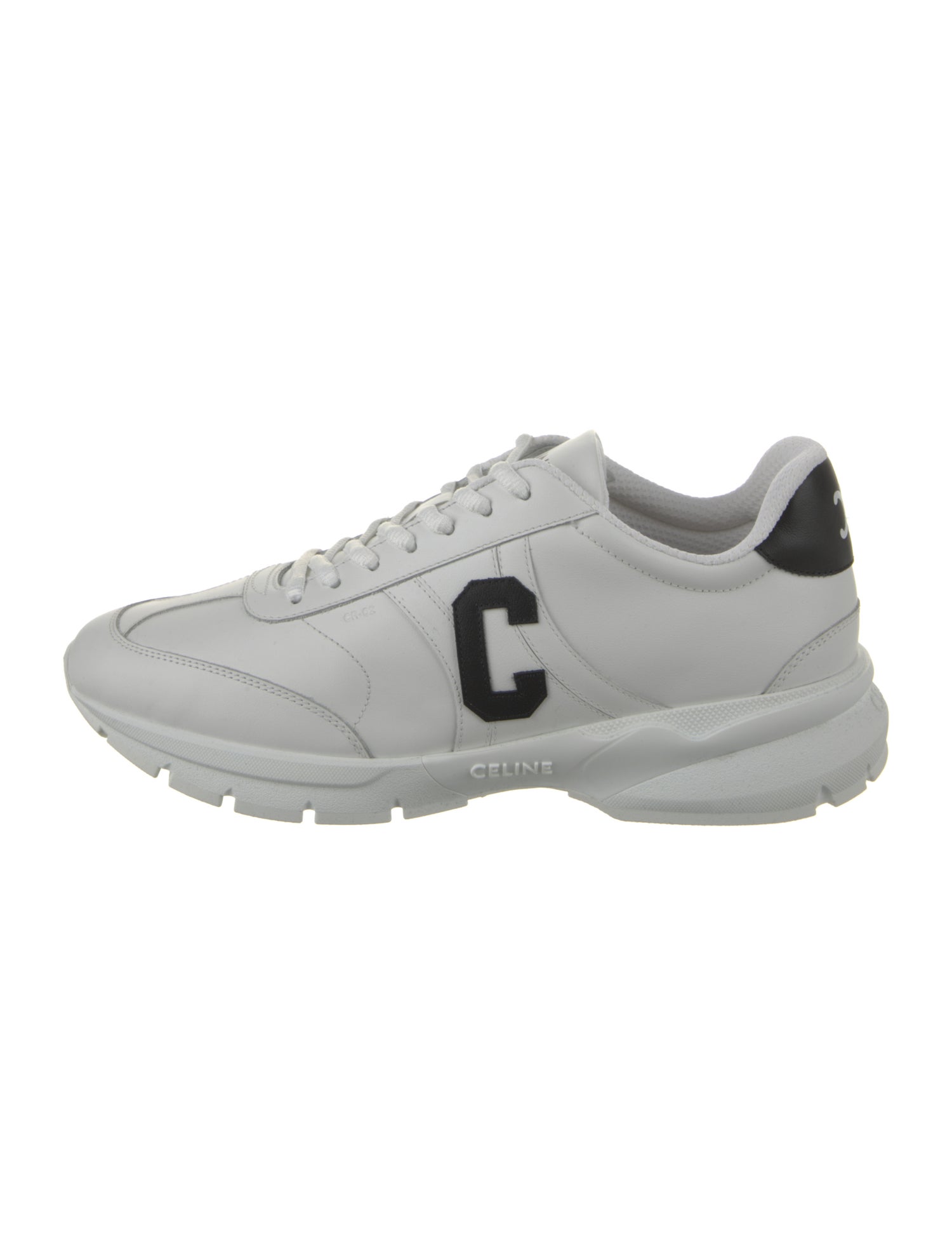 Celine Leather Printed Sneakers