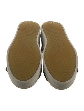 Celine Leather Fringe Trim Accent Sneakers